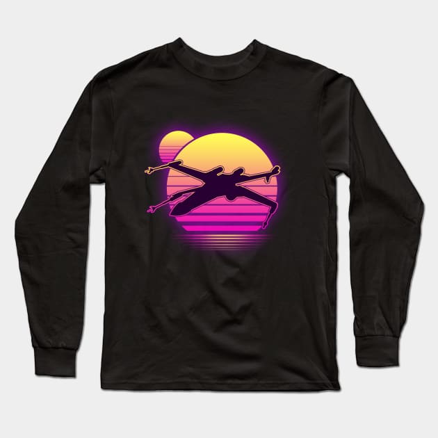 RETRO WING Long Sleeve T-Shirt by Ravenseye